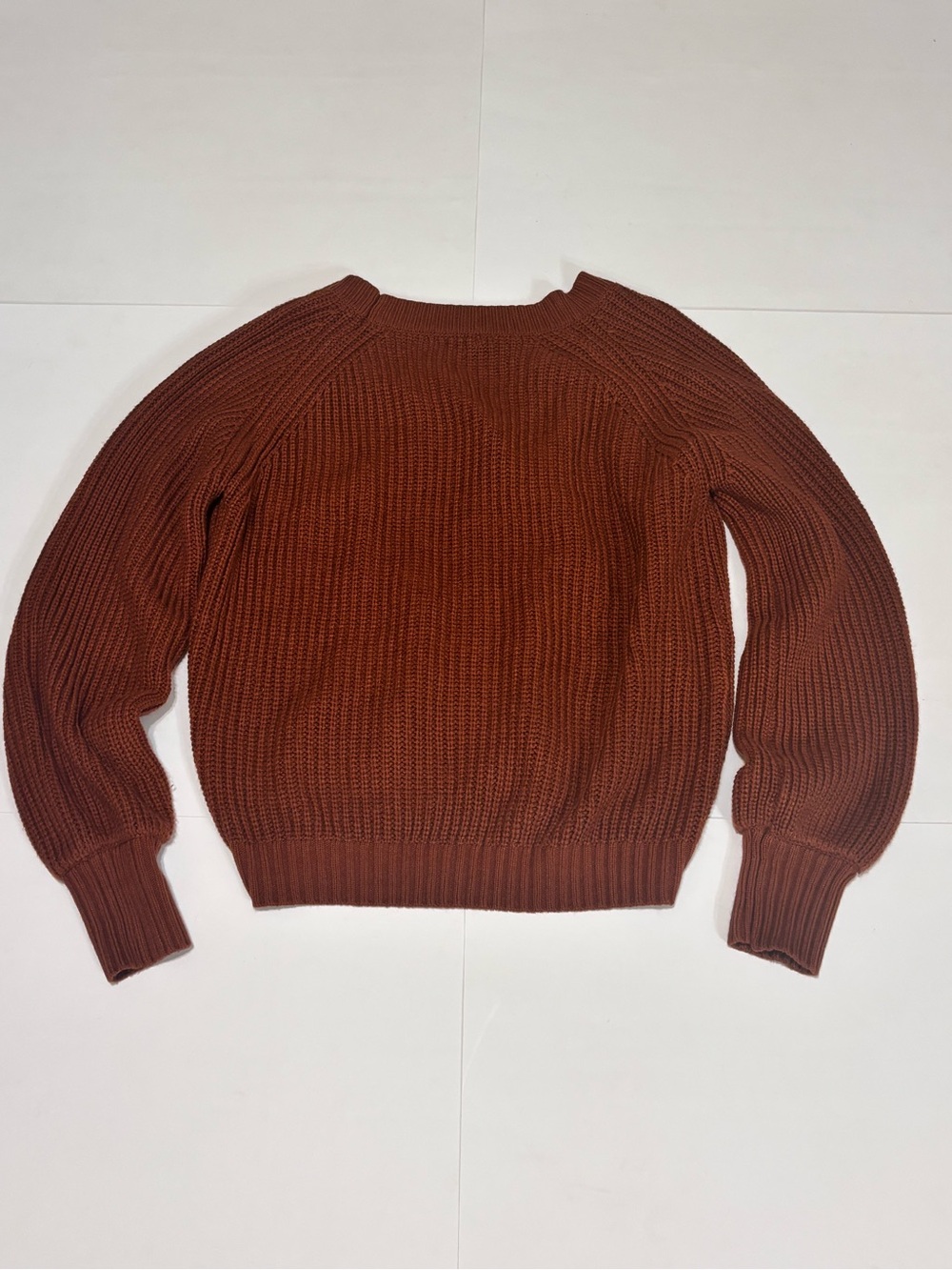 zeagoo Women's Rust Button-Front Ribbed Cardigan - Picture 9 of 10